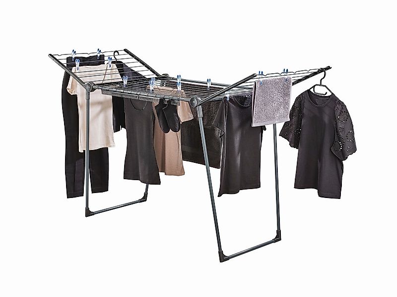 Leifheit Wäscheständer Standtrockner Pegasus 200 Solid Black, 20m Trockenlä günstig online kaufen