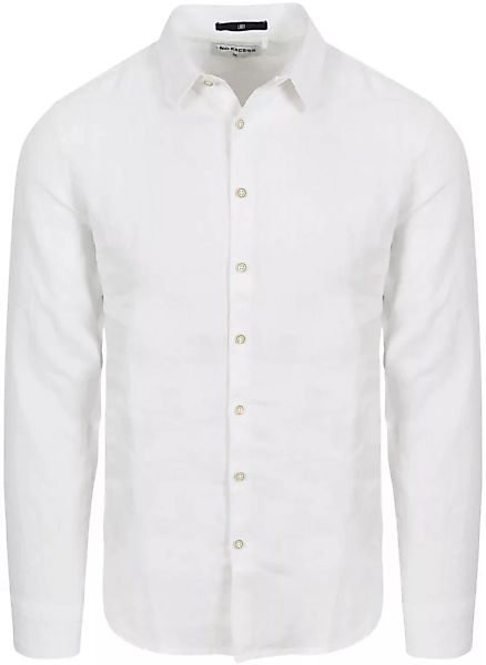 No Excess Hemd Leinen Weiß - Größe M günstig online kaufen