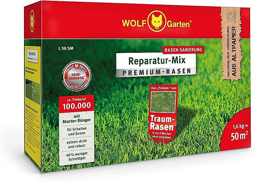 WOLF Rasendünger Premium-Rasen mit Starter-Dünger L günstig online kaufen