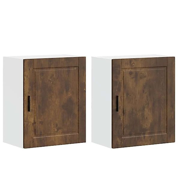 vidaXL Küchen-Hängeschränke 2 Stk Porto Räuchereiche Holzwerkstoff 854048 günstig online kaufen