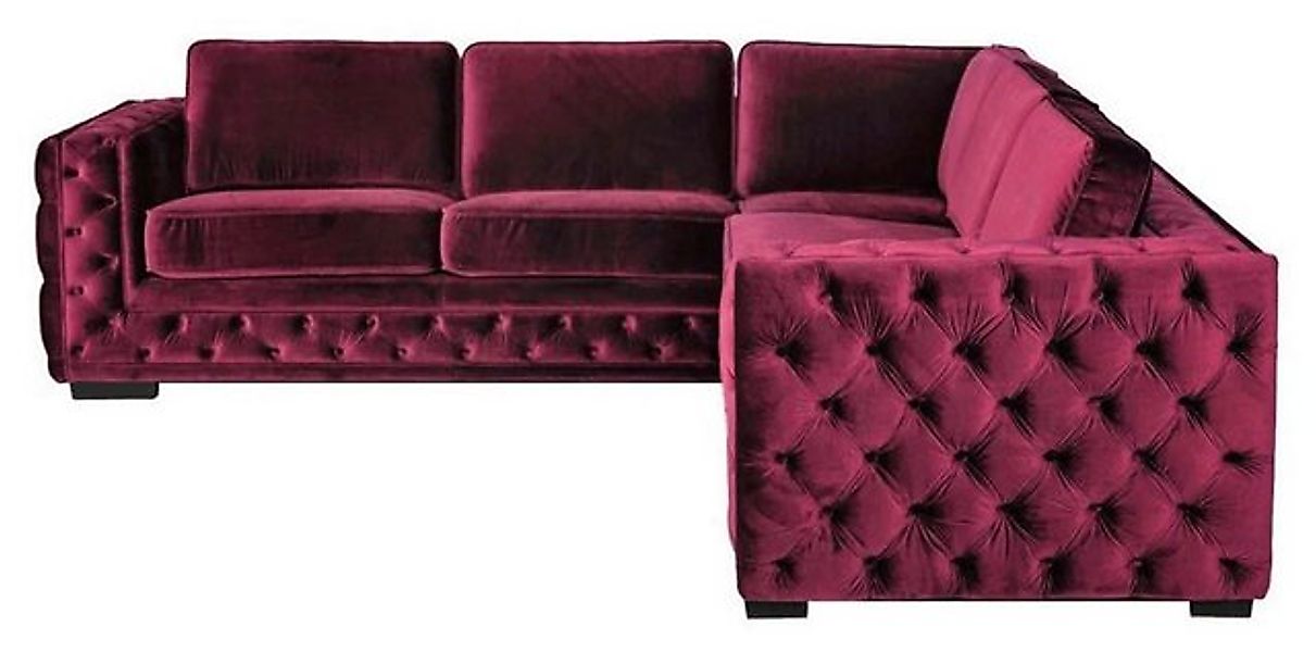 Xlmoebel Ecksofa Neue Luxus-Samtsofa-Garnitur in Lila mit Chesterfield-Desi günstig online kaufen