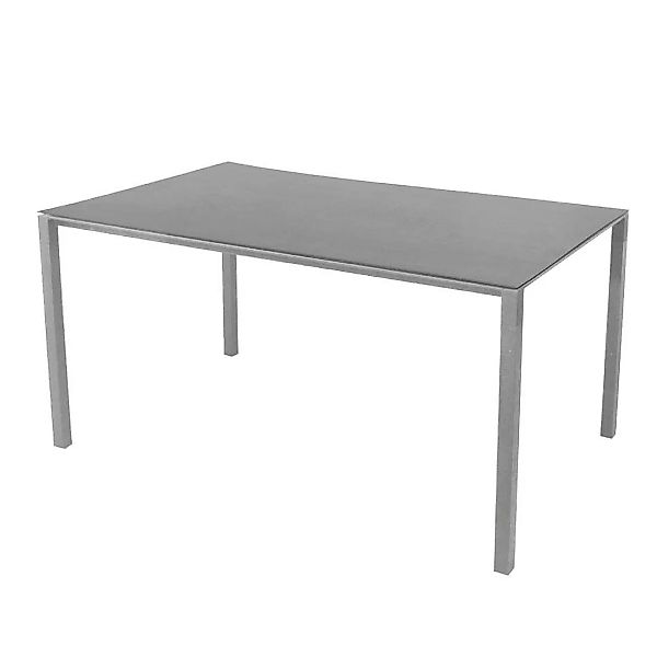 Cane-Line - Pure Gartentisch 150x90cm - basalt grau/Tischplatte Keramik/Ges günstig online kaufen