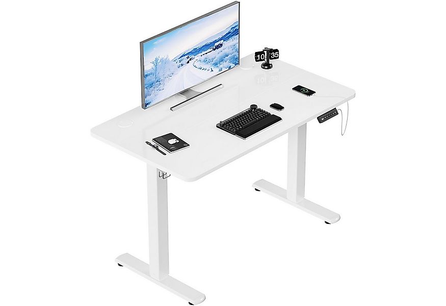 Furnicopia Schreibtisch Höhenverstellbarer mit USB-Ladefunktion und Wecker- günstig online kaufen