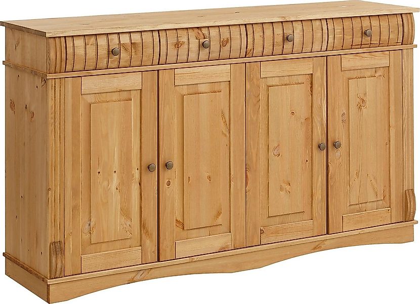 OTTO home Sideboard Teresa (Maße (B/T/H): 152/37/90 cm), Kommode, 4-türig, günstig online kaufen