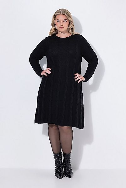 MIAMODA Strickkleid Strickkleid A-Linie Zopfmuster Langarm günstig online kaufen