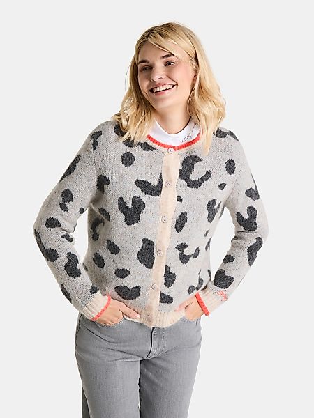 Lieblingsstück Strickjacke "AnninaL" mit Animalprint günstig online kaufen