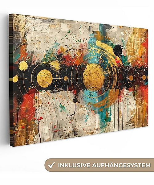 OneMillionCanvasses® Leinwandbild Kunst - Abstrakt - Ästhetisch - Gold, Fot günstig online kaufen