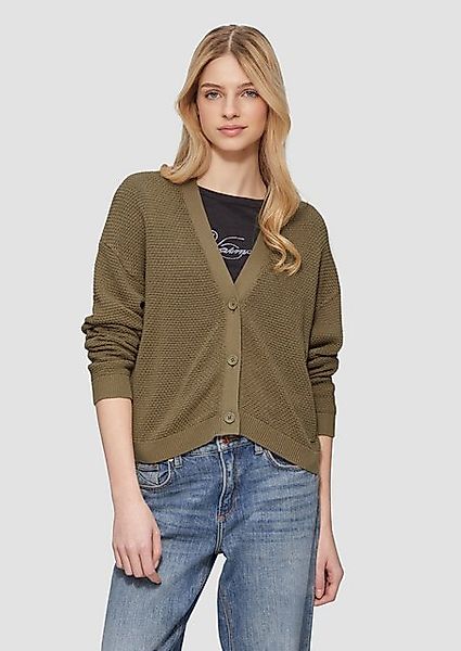 QS Funktionsjacke Strickjacke mit Strukturmuster und günstig online kaufen