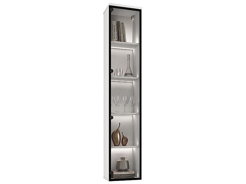 MOEBLINE Glasvitrine Hängevitrine FIVO 03 weiß günstig online kaufen