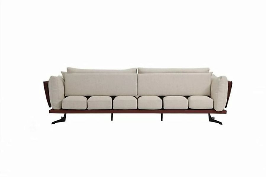 JVmoebel 2-Sitzer Zweisitzer Sofa 2 Sitzer Stoff Beige Modern Design Wohnzi günstig online kaufen