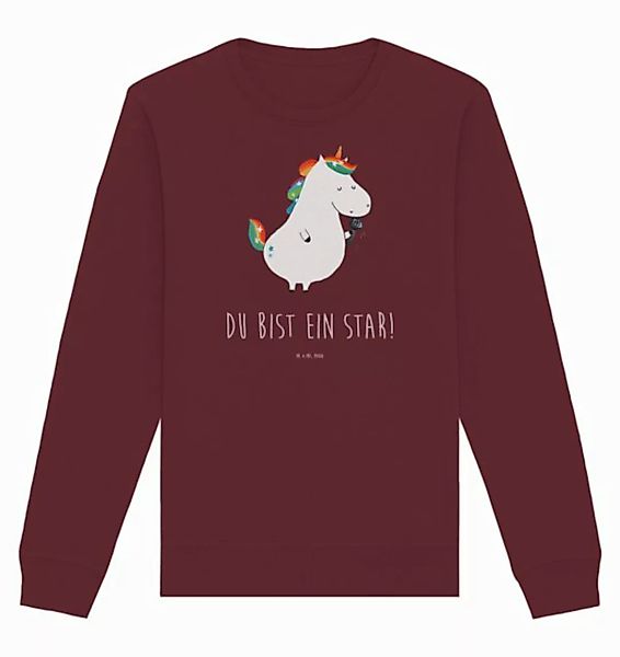 Mr. & Mrs. Panda Longpullover Größe S Einhorn Sänger - Burgundy - Geschenk, günstig online kaufen