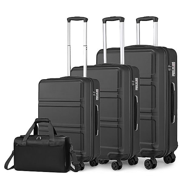 KONO Kofferset 4-teiliges Hartschalen-Kofferset mit TSA-Schloss, günstig online kaufen