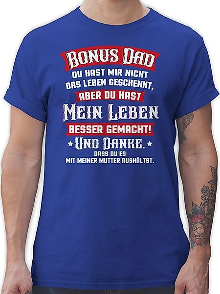 Shirtracer T-Shirt Bonus Dad - rot/weiß günstig online kaufen