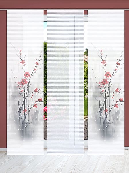 HOME in green Schiebegardine "BELMIRA" Paneelwagen 3 Stk. tlg. SET DIGITALD günstig online kaufen