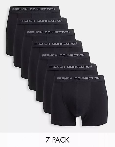 French Connection – 7er-Packung Boxershorts-Schwarz günstig online kaufen