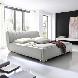 Polsterbett mit Lattenrost Weiß günstig online kaufen