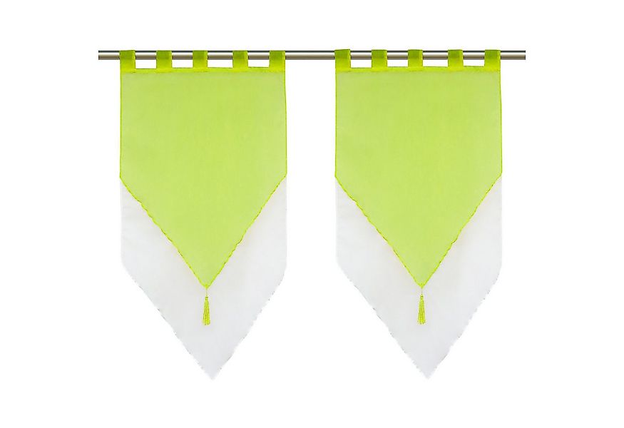 Delien Scheibengardine Lydia (2 St), Schlaufen, mit Quaste Panneaux günstig online kaufen