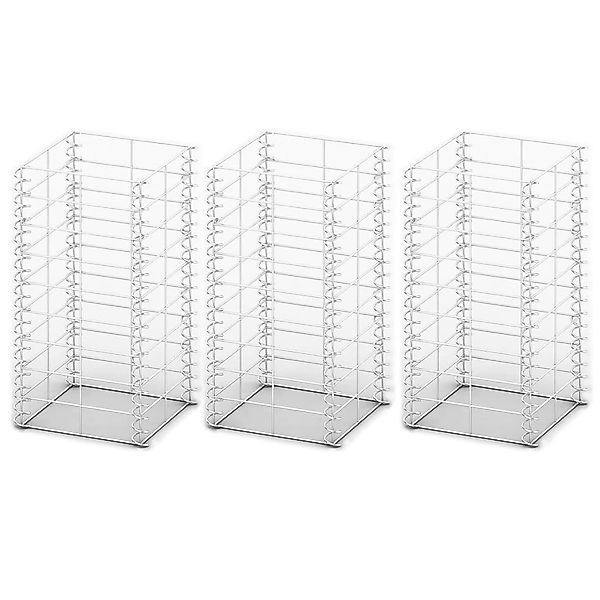 DOTMALL Gabionenzaun Gabionen-Set 3-tlg. Verzinkter Draht günstig online kaufen