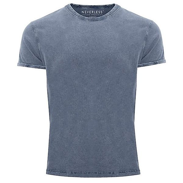 Neverless Print-Shirt Cooles Angesagtes Herren T-Shirt Vintage Shirt Basic günstig online kaufen
