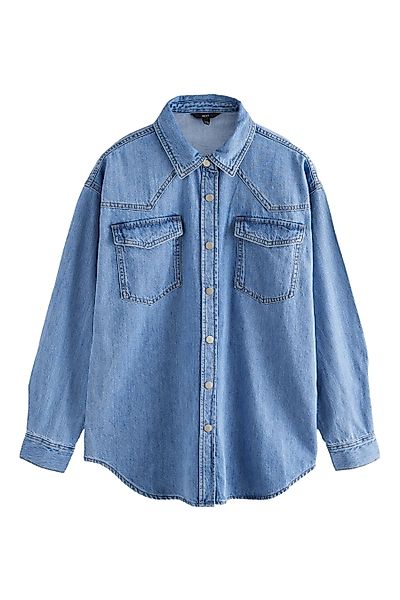 Next Jeanshemd Oversize-Denimhemd aus 100 % Baumwolle. günstig online kaufen