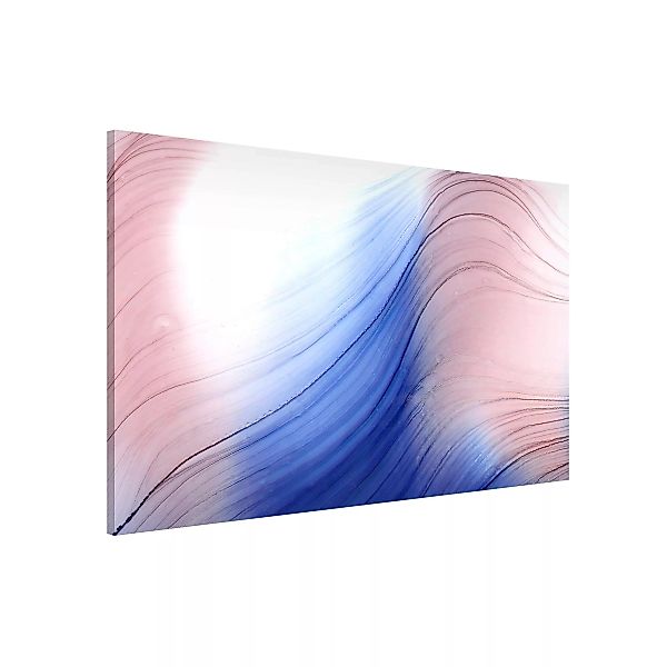 Magnettafel Melierter Farbtanz Blau mit Rosa günstig online kaufen