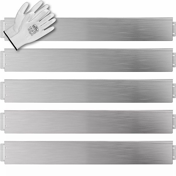 Beeteinfassung 5er-Set Silber Metall 5mx14cm günstig online kaufen