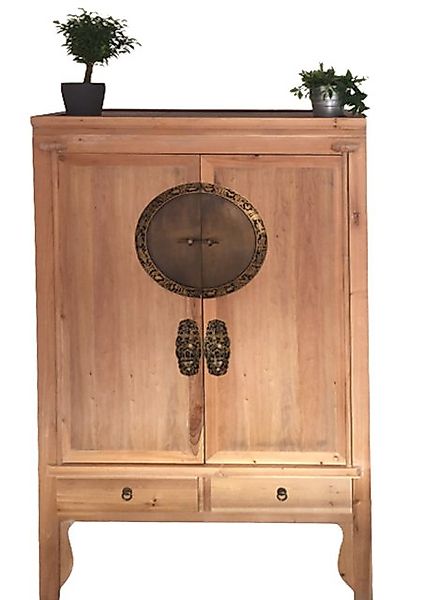 OPIUM OUTLET Kleiderschrank Chinesischer Hochzeitsschrank im Vintage-Stil ( günstig online kaufen