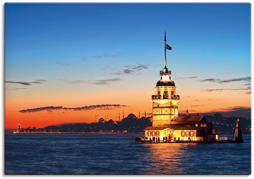 Artland Wandbild "Istanbul Leanderturm", Gebäude, (1 St.), als Leinwandbild günstig online kaufen