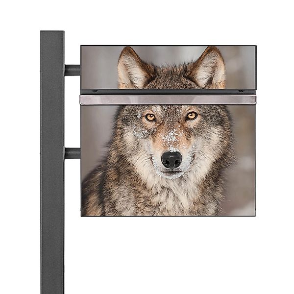 Banjado Standbriefkasten Anthrazit 45x120x16.5cm Groß Inkl. Montagematerial günstig online kaufen