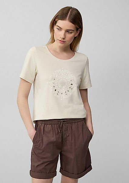s.Oliver Kurzarmshirt T-Shirt aus Baumwollstretch mit Schriftprint günstig online kaufen