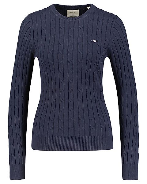 Gant Strickpullover Damen Strickpullover mit Zopfmuster günstig online kaufen