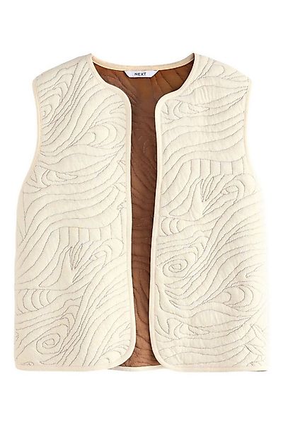 Next Steppweste Gestepptes Jersey-Gilet, Kurzgröße (1-tlg) günstig online kaufen