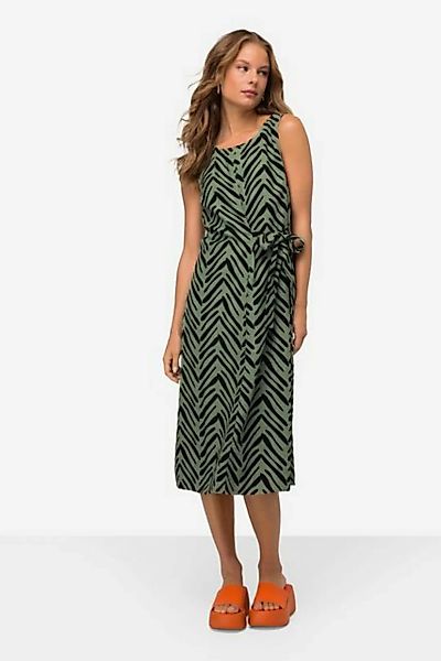 Laurasøn Sommerkleid Leinenmix-Kleid Straight Fit Allover Print günstig online kaufen