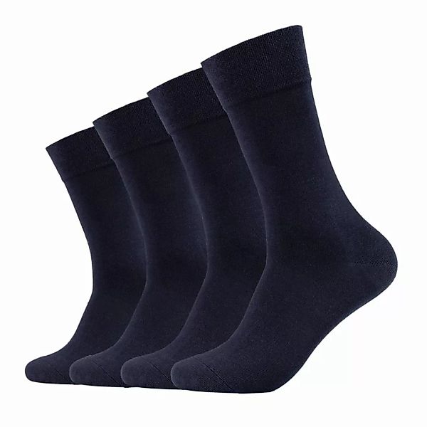 Camano Unisex Socken - Organic Cotton, einfarbig, 4er Pack günstig online kaufen