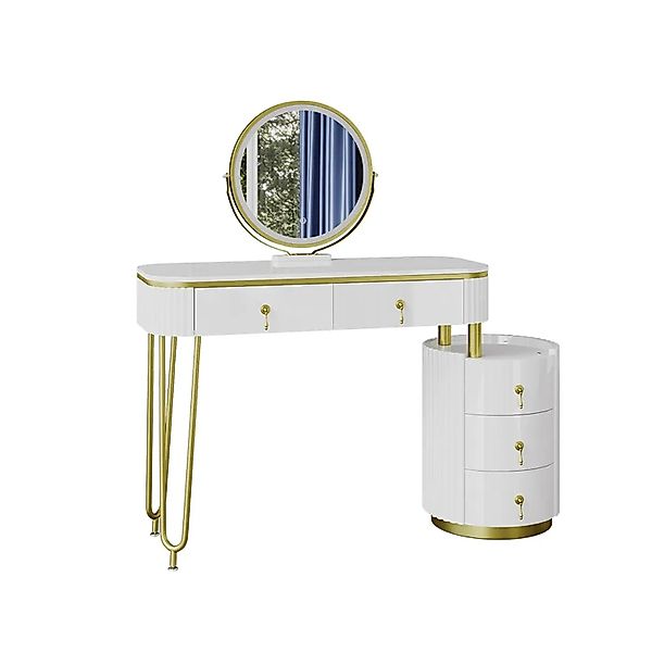Vicco Schminktisch Charlène, Weiß, 100 cm mit LED-Spiegel (1-St) günstig online kaufen
