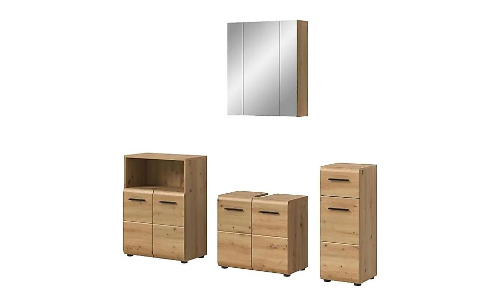 Badkombination   ¦ holzfarben ¦ Maße (cm): B: 180 H: 185 Schränke > Badschr günstig online kaufen