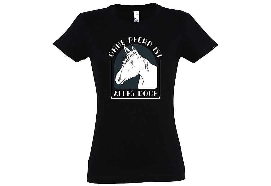 Youth Designz T-Shirt Ohne Pferd ist alles Doof Damen Shirt mit modischem P günstig online kaufen