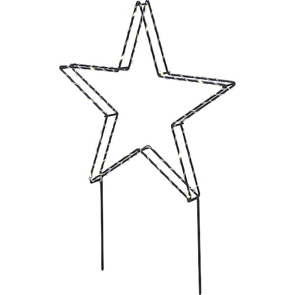 Gartenstecker 33 LEDs 37,5 cm x 55 cm Stern Warmweiß günstig online kaufen