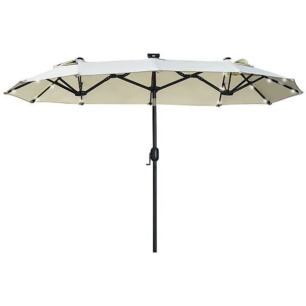 Outsunny Sonnenschirm Doppelsonnenschirm mit verstellbarem Neigungswinkel, günstig online kaufen