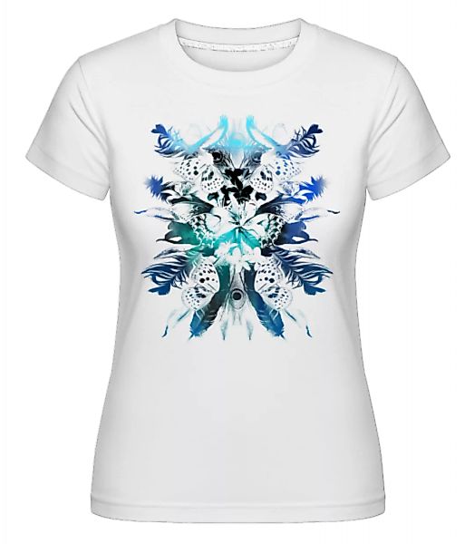 Federn und Schmetterlinge · Shirtinator Frauen T-Shirt günstig online kaufen