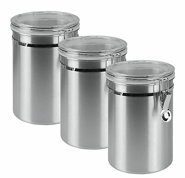 Metaltex Vorratsdose 3 Stk. tlg. Inox-Verschluss günstig online kaufen