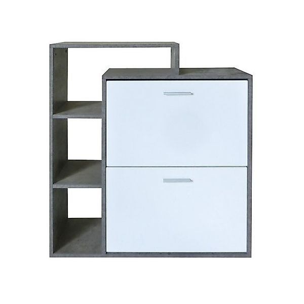 HTI-Living Schuhschrank Schuhschrank Lisa Beton-Weiß (Stück, 1-St., 1 Schuh günstig online kaufen