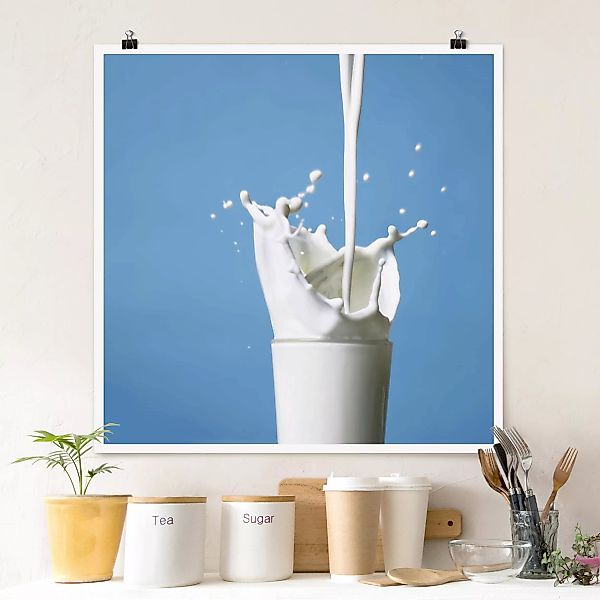 Poster - Quadrat Milk günstig online kaufen