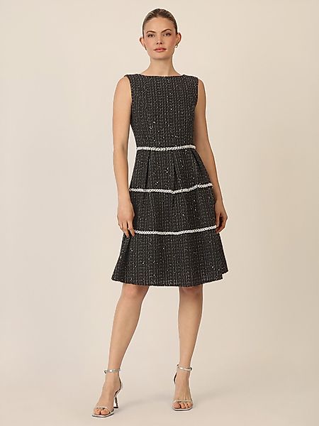 Apart Abendkleid mit kleinen, eingewebten, goldfarbenen günstig online kaufen