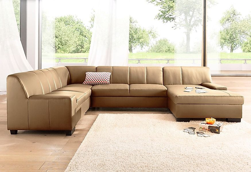 DOMO collection Wohnlandschaft "Norma Top, elegant und modern, flache Armle günstig online kaufen