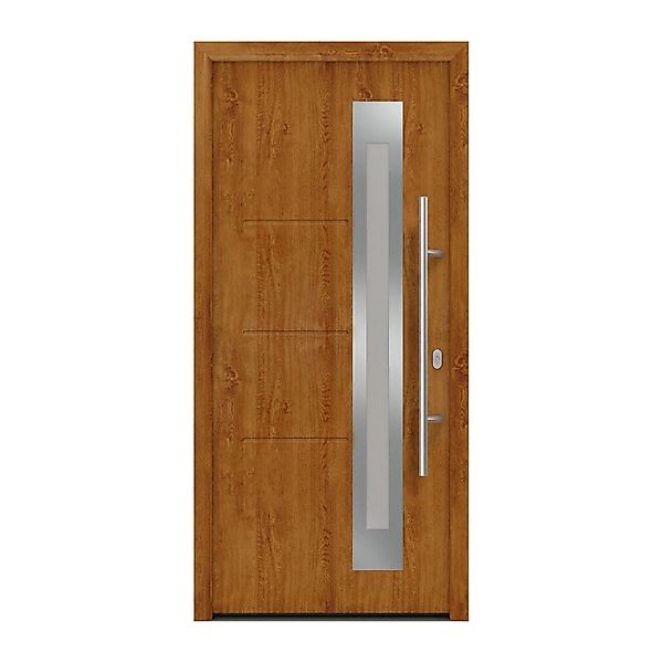 EcoStar Haustür Isopro IP 780S Golden Oak 110 cm x 210 cm DIN R günstig online kaufen