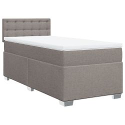 vidaXL Bett Boxspringbett mit Matratze Taupe günstig online kaufen