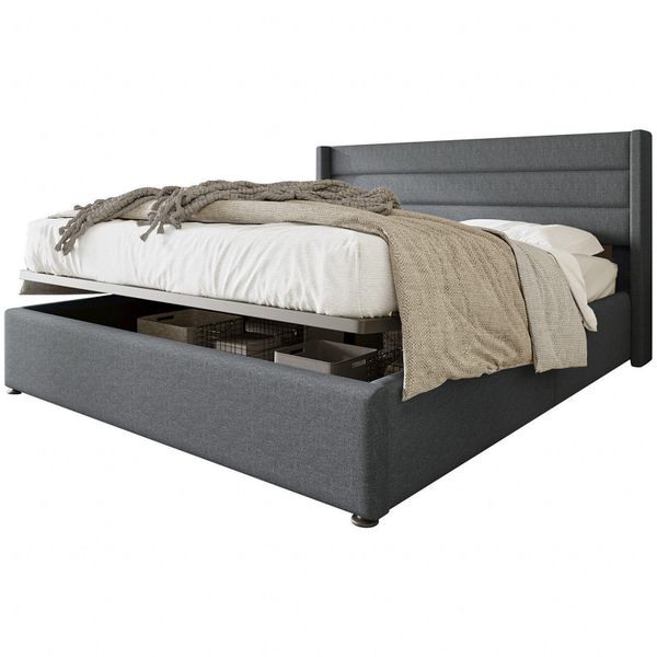 Yorbay Polsterbett Stauraumbett Polsterbett Hydraulisch Doppelbett günstig online kaufen