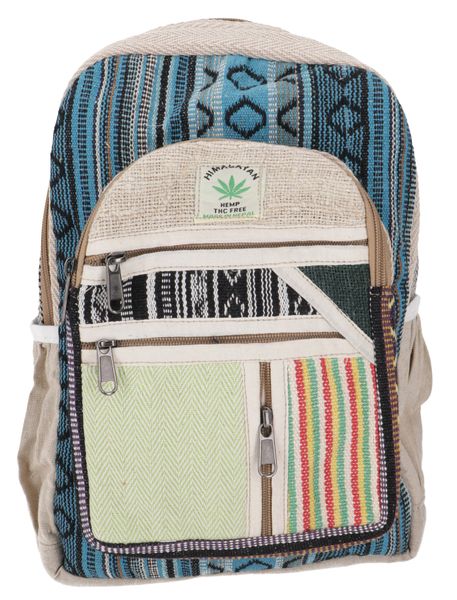 Guru-Shop Freizeitrucksack Bunter Ethno Hanf Rucksack günstig online kaufen