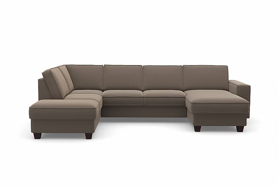 Home affaire Wohnlandschaft "County U-Form" wahlweise Ottomane links oder r günstig online kaufen